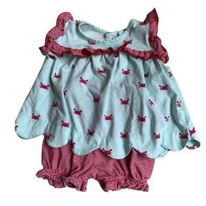 Ishtext Crab 2pc‎ outfit size 18 mo